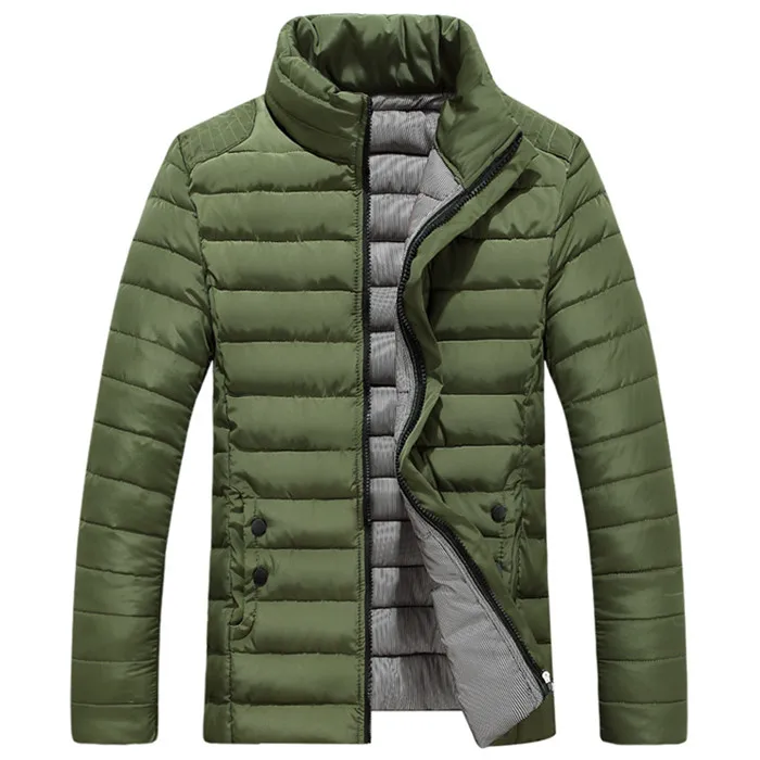 Новинка, мужская куртка на осень и зиму, однотонное пальто, Повседневная модная мужская толстая верхняя одежда, мужская брендовая одежда, 5XL, SA732 - Цвет: Green