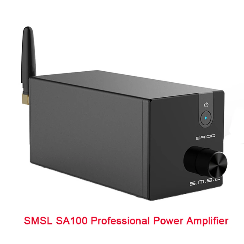 SMSL M100+ SA100 HiFI усилитель стерео Bluetooth DAC USB AK4452 XMOS XU208 декодер DSD512 Усилитель Портативный Hi-Res мощность TPA3116D2