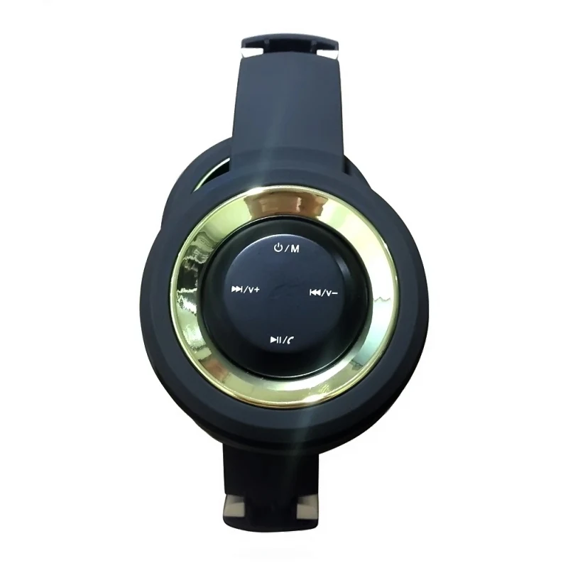 Gold Bluetooth наушники с микрофоном Поддержка TF карты fm-радио стерео Беспроводная гарнитура - Цвет: Gold