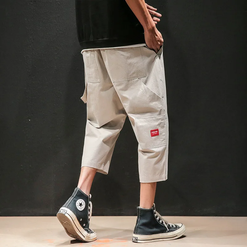 

2019 Summer New Style Japanese-style Macheda Large Size Workwear Capri Pants M-5x Hk178-p45