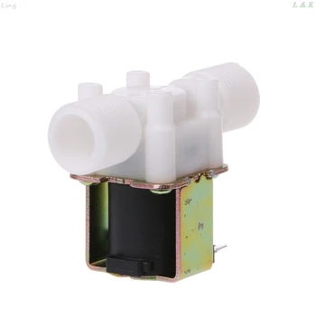 

Electric Solenoid Valve Magnetic N/C Water Air Inlet Flow Switch 1/2" DC 24V