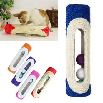 

Cat Scratcher Rolling Tunnel Sisal Ball Trapped With 3 Ball Toys for Cat interactive Training Scratching Toys