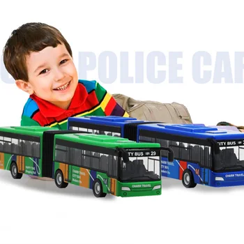 

18.5cm Children'S Diecast Model Vehicle Shuttle Bus Car Toys Small Baby Pull Back Toys