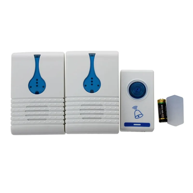 HHO-32 Song Wireless Chime Digital Door bell 1 Remote Control+ 2 Receiver Doorbell