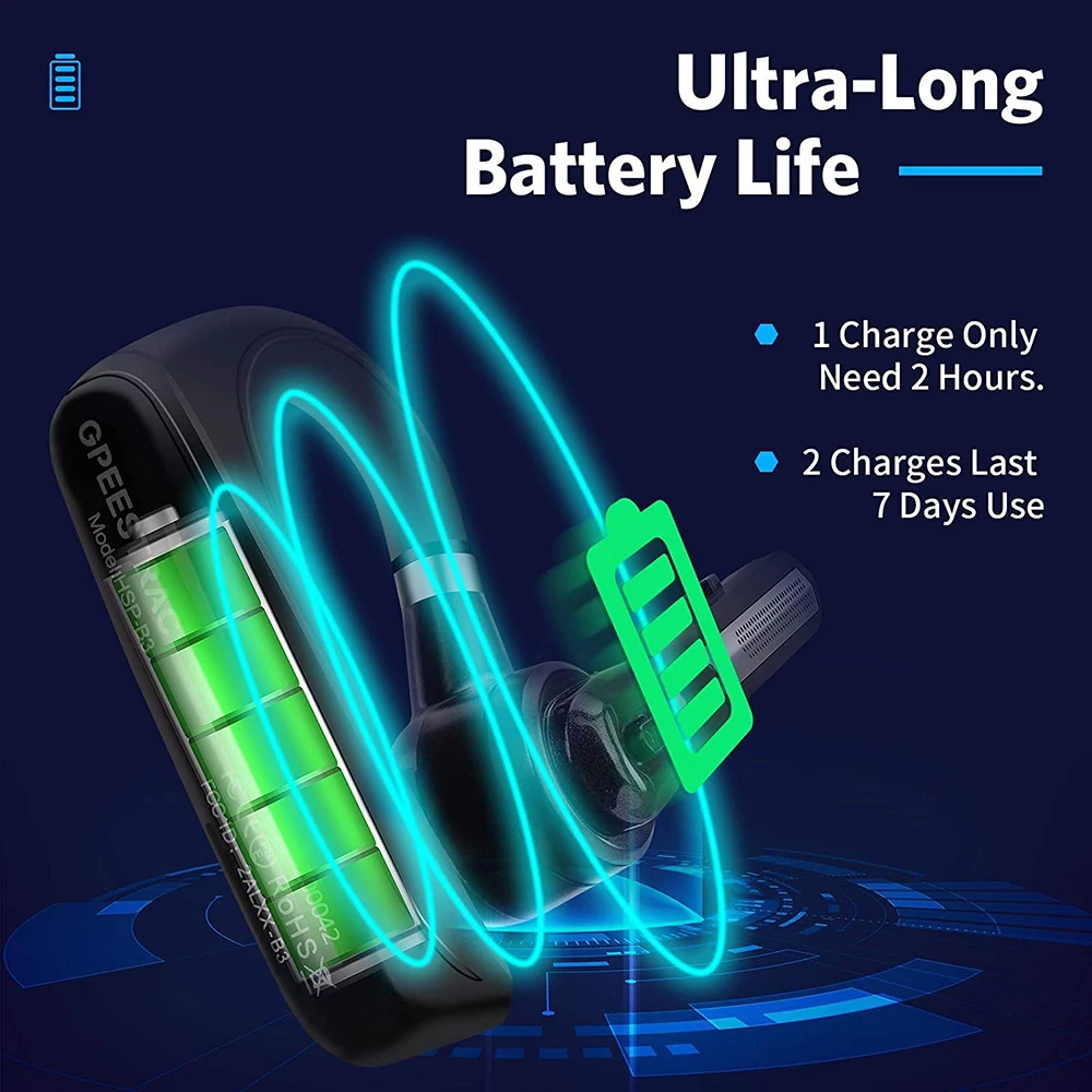 True Noise Reduction Bluetooth Headset Wireless Earphones 5.0 Adjustable Handsfree Earpiece With AptX HD Dual Mic For All Phones