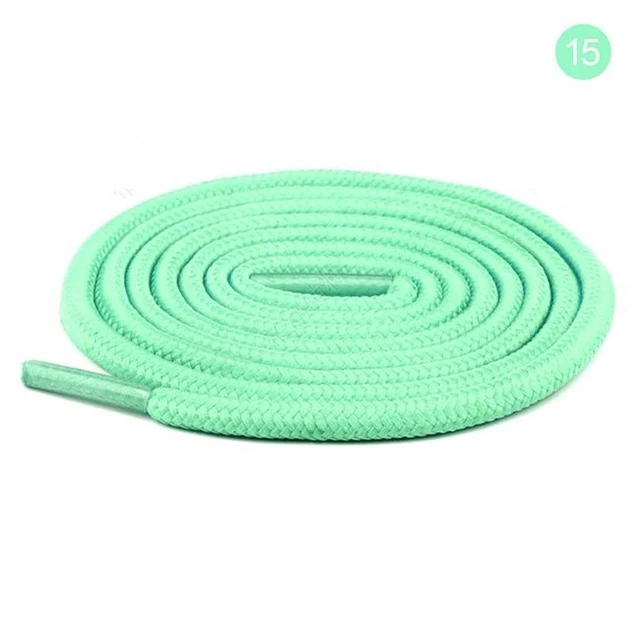 2022 New Shoelace Unisex Ropes Multicolor Waxed Round Cord Dress Shoe Laces Diy High Quality Solid 70-160Cm Colourful Shoelace 15