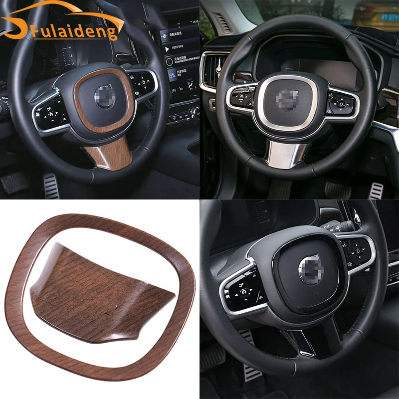 Для нового Volvo XC60 S90 руль U Тип накладка центр украшения кольцо стикер автомобиль Стайлинг Аксессуары