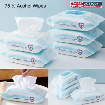 

2020 75% Alcohol Disinfectant Wipes Hand&Surface Universal Sanitising Clean Wipe 25Pcs
