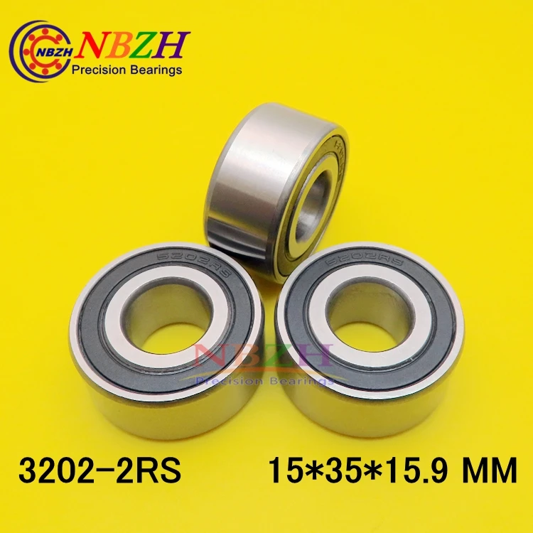 Rodamientos de bolas 5202 2RS, 15x35x15,9mm, contacto Angular Axial de ...
