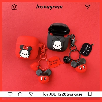 

Cute Silicone Cover for JBL T220 TWS Case Bluetooth Earphone Case for JBL Tune T220TWS Wireless Headphone Protect Sleeve Decor