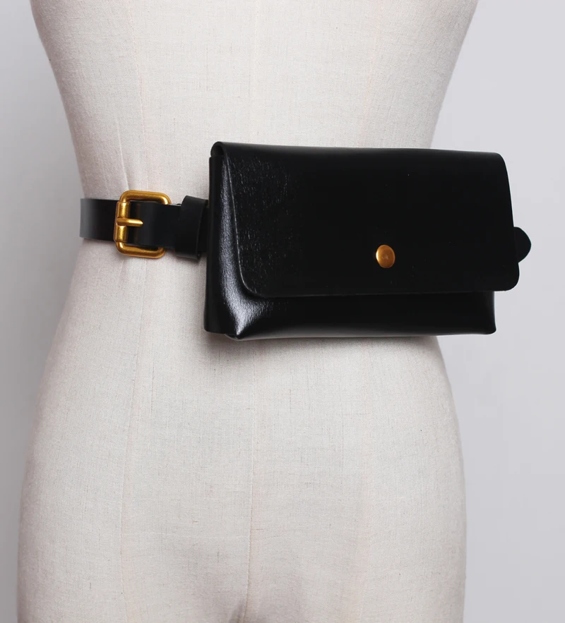 Женская поясная сумка из натуральной кожи, винтажная поясная сумка для женщин, модная поясная сумка на пояс, мини-сумки, сумочка для денег/телефона