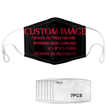 

FORUDESIGNS Face Mouth Mask and 7Pcs 5 Layers PM2.5 Filter Activated Carbon Custom Image&Logo Mask Filter Insert Filter