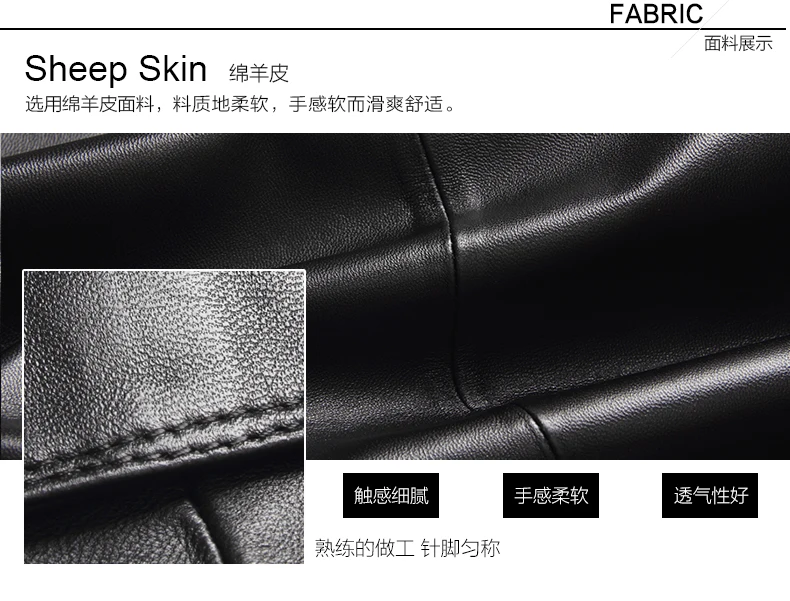 Haining Top Grade Genuine Leather Clothes Men's First Layer Sheep Skin Short Biker Jacket Korean-style Slim Fit Fashion Casual L