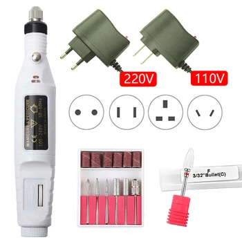 

1 Set 20000RPM Professional Electric Manicure Machine Pen Pedicure Ceramic Nail File Nail Tools Nail Drill Machine Equipment Kit
