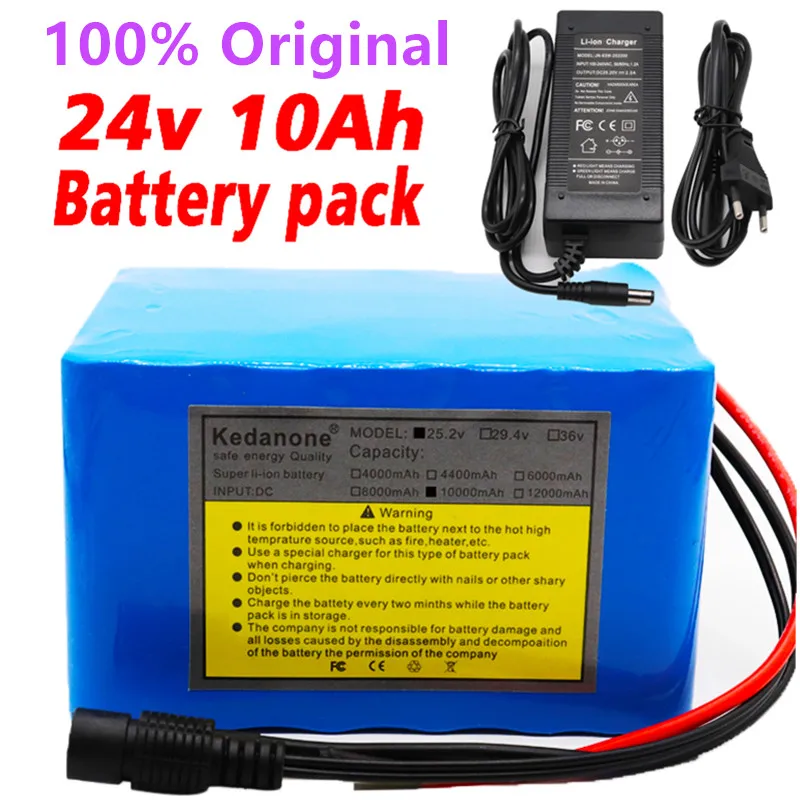 

New 24V 10Ah 6S5P 18650 li-ion battery pack 25.2v 10000mAh electric bicycle moped /electric/lithium ion battery pack+2A Charger