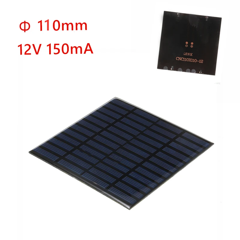 1.5 W 6 V Mini solaire polycristallin silicium Pet feuilleté traitement panneau solaire 