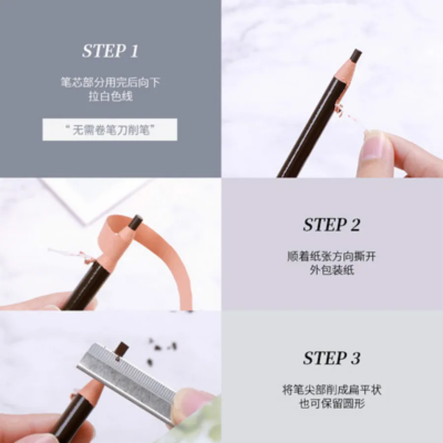 1 шт. Модный женский профессиональный карандаш для макияжа бровей водостойкая