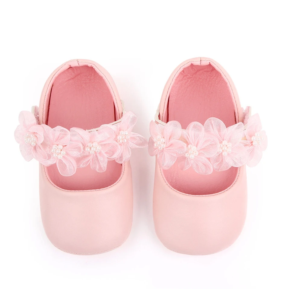 New Cute Floral Baby Girls Shoes For Newborn 2025 Infant Toddler Girl Princess Shoe Soft Sole Prewalker Anti-slip Baby Shoes 5