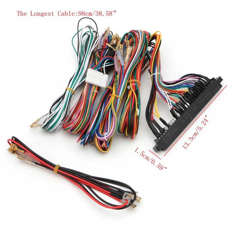 

Arcade Jamma Board Machine Wiring Harness 60 in 1 Harness Arcade Parts DIY Kit