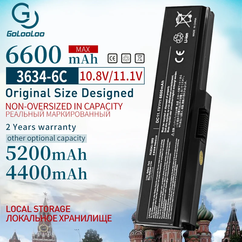6 Cell Аккумулятор для Toshiba Satellite A655 A660 A665 A665D C645D C650 L515 L510 L600 Equium U400 NB510 Portege M800 M900|battery for