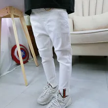 Детские брюки г. Весенняя одежда стиль, для мужчин и женщин, для детей, корейский стиль, эластичные универсальные повседневные штаны для детей