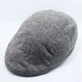 grey Мужской однотонный хлопок анти-загара Классический Гольф Newsboy винтажный Ретро пляжный козырек шерстяная шапка елочка Duckbill картуз - Цвет: grey