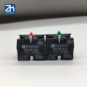 

10pcs Xb2 Push Button Switch Zb2be102c(nc) Contact Block Zb2-be101c (no)
