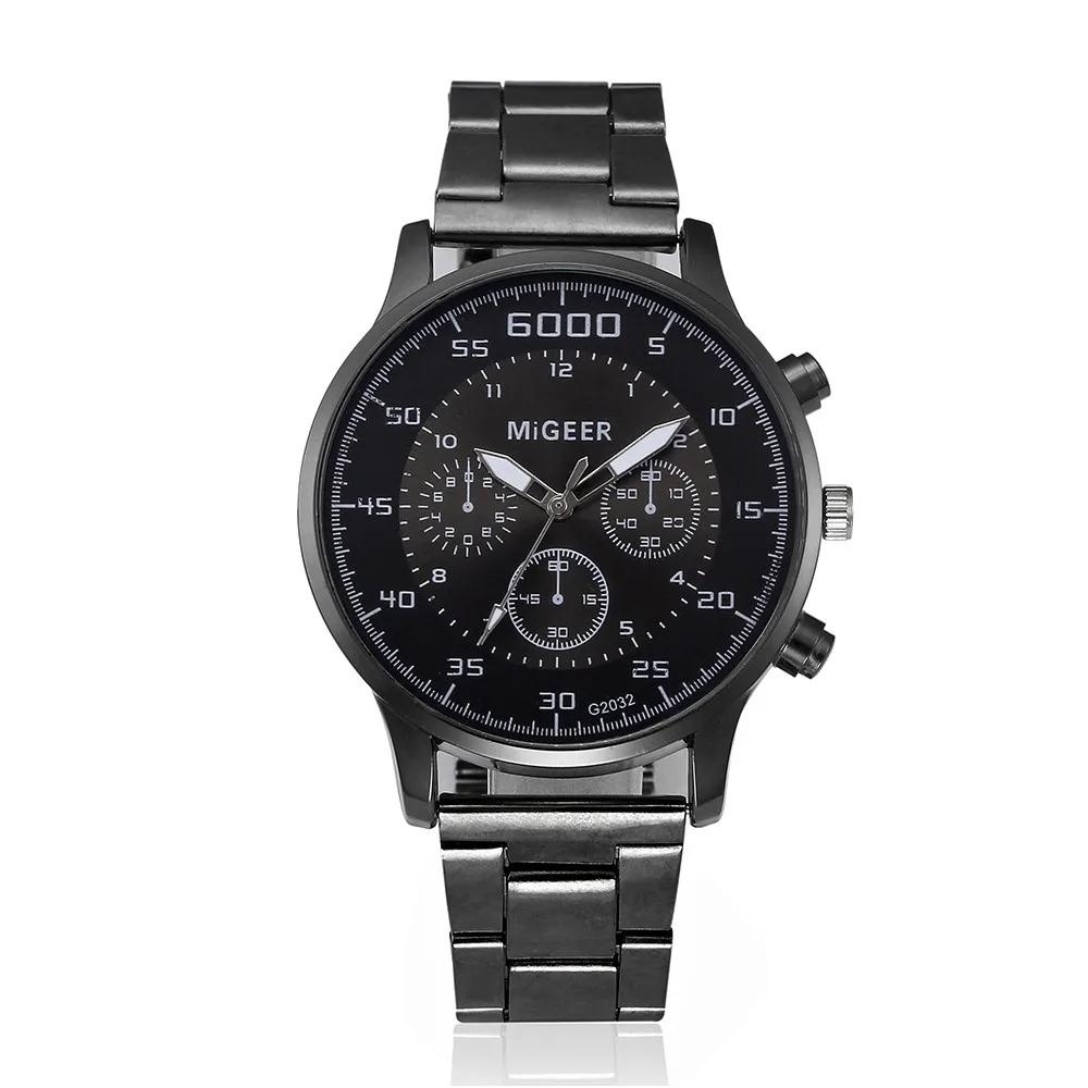 MIGEER, роскошные брендовые модные часы для мужчин, Лидер продаж, мужские часы, полностью из нержавеющей стали, кварцевые наручные часы, reloj hombre