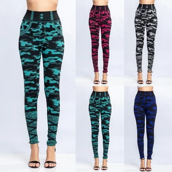 

Jodimitty Fashion 2020 Camouflage Printing Elasticity Leggings Camouflage Fitness Pant Leggings Casual Long Legging For Women