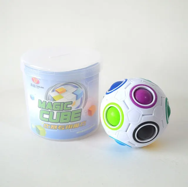 Creative Magic Rainbow Ball Cube Speed Puzzle Ball Kids Educational Learning Funny Toys for Children Adult Stress Reliever 5