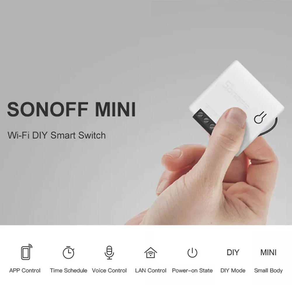 SONOFF мини двухсторонний Интеллектуальный переключатель сделай сам Автоматизация