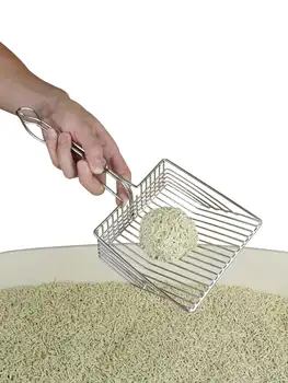 

big cat littler scoop cat litter shovel metal fast leaking sand long handle bentonite pine wood sand