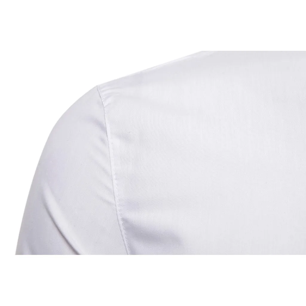 Рубашка мужская camisa masculina уличная мода с длинным рукавом Повседневная полосатая Кнопка Fit Silm Топ мужские рубашки