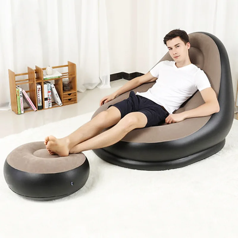 ПВХ надувной диван с ног подушка стул садовый шезлонг дома для отдыха гостиная Air Lounge стулья мебель Infatables