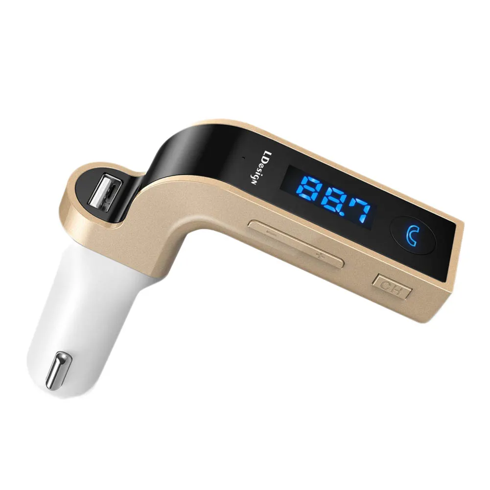 Bluetooth Handsfree автомобильный комплект беспроводной Bluetooth fm-передатчик MP3-плеер автомобильный комплект зарядное устройство для телефона - Название цвета: GD
