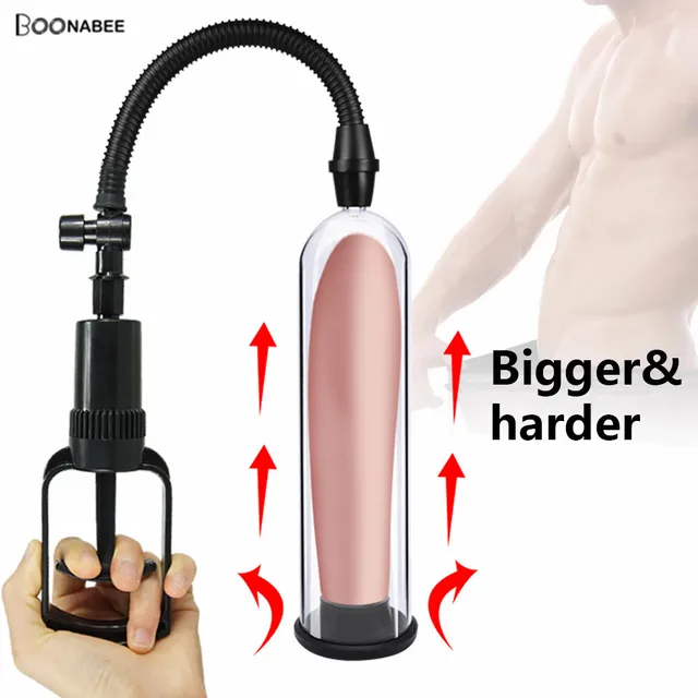 Male Penis Pump Manual Penis Enlarger Sex Toys For Man Vacuum Pump Male Masturbation Penile Extender Trainer Adults Sex Products 1