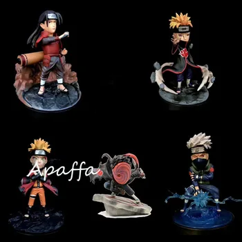

12cm Anime Naruto Hatake Kakashi Uzumaki Naruto Senju Hashirama Nagato GK PVC Action Figure Collectible Model Toys
