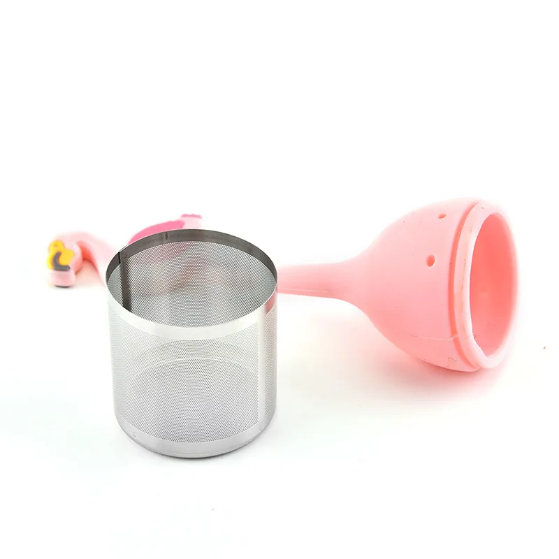Flamingo Tea Strainer Pineapple Tea-Bags ​Silicone Loose-leaf Herbal Infuser Drinking Supplie