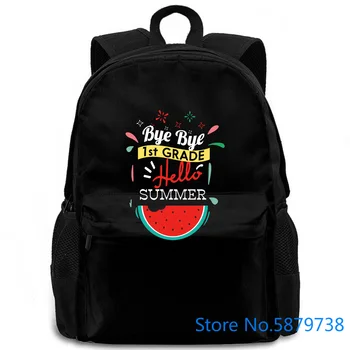 

Last Day of school adult Bye First Grade 1st Hello Summe women men backpack laptop travel school adult student