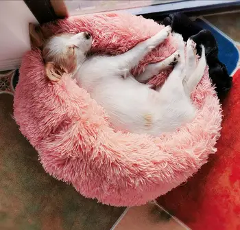 

Dog Cat Sleeping Bed Sofa Soft Warm Pets Cushion Mat Kennel Long Plush Pet Puppy Mats Blanket Pet Supplies