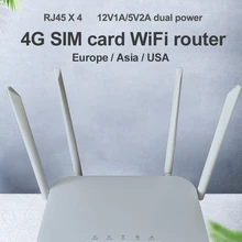 LC117 LTE wifi router SIM karte slot modem 32 wifi benutzer RJ45 X4 wireless router 4G CPE