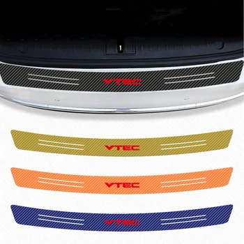 

Car Trunk Guard VTEC Emblem Scratch Resistant Waterproof Carbon Fiber Protector Sticker For Honda Civic Accord Car Accessories