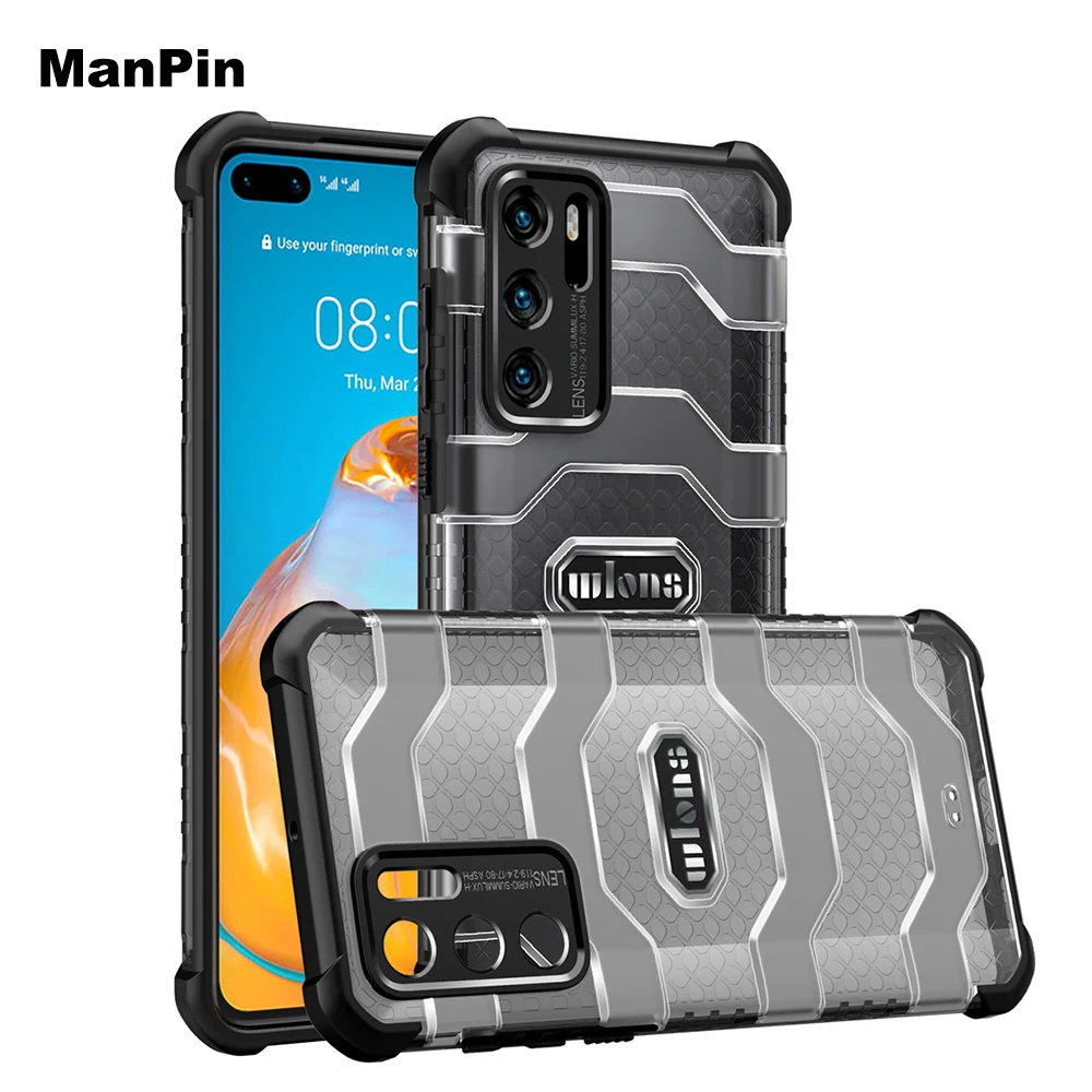 

For Huawei P40 Pro+ Back Cover Mobile Phone Case Screen Drop Shock Proof Anti Dust Heavy Duty Protective TPU PC Shell Outdoor