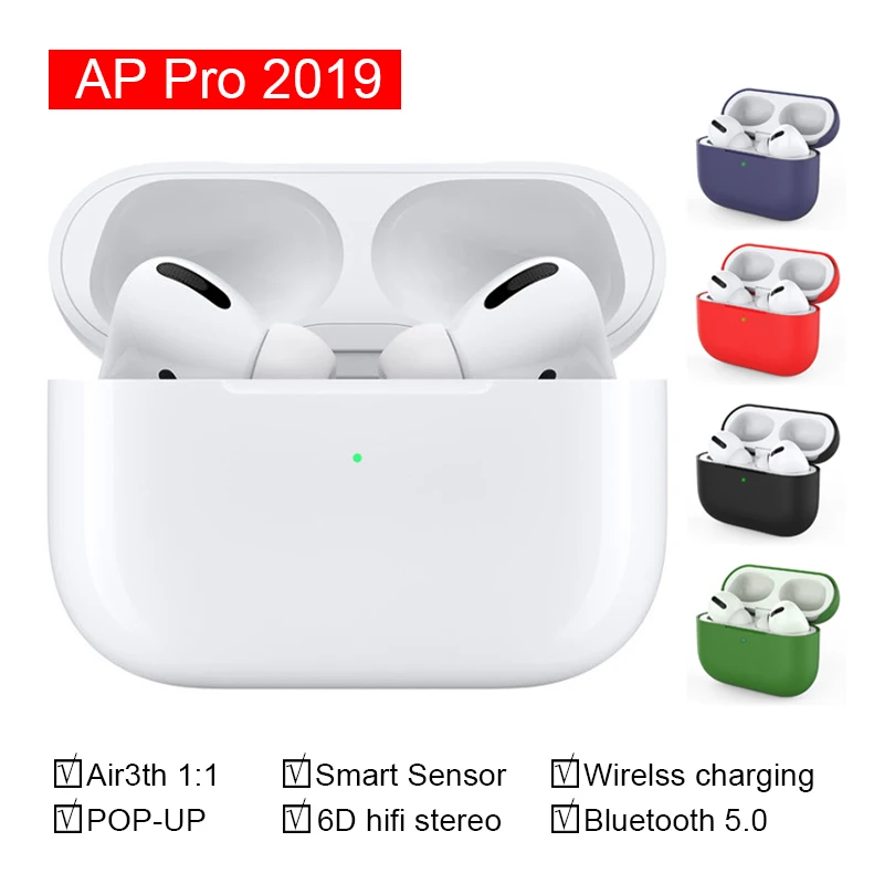 

2019 tws AP Pro Wireless Bluetooth 5.0 Earphone Air 3 Pro 1:1 Size tws Smart Sensor Earbud Hifi Stereo Headset Not i100000 i5000