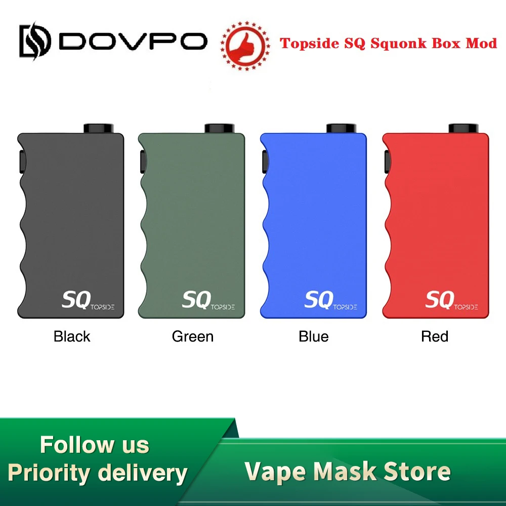Новый оригинальный боксмод DOVPO Topside SQ Squonk с 10 мл силиконовой бутылкой питание от