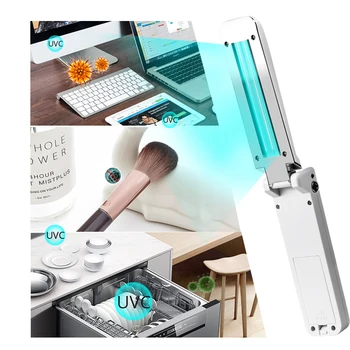 

Led Lamp UVC Portable Sterilizer Lamp Sterilization Lamp UVC Handheld Folding USB Disinfection Germicidal Flashlight For Home