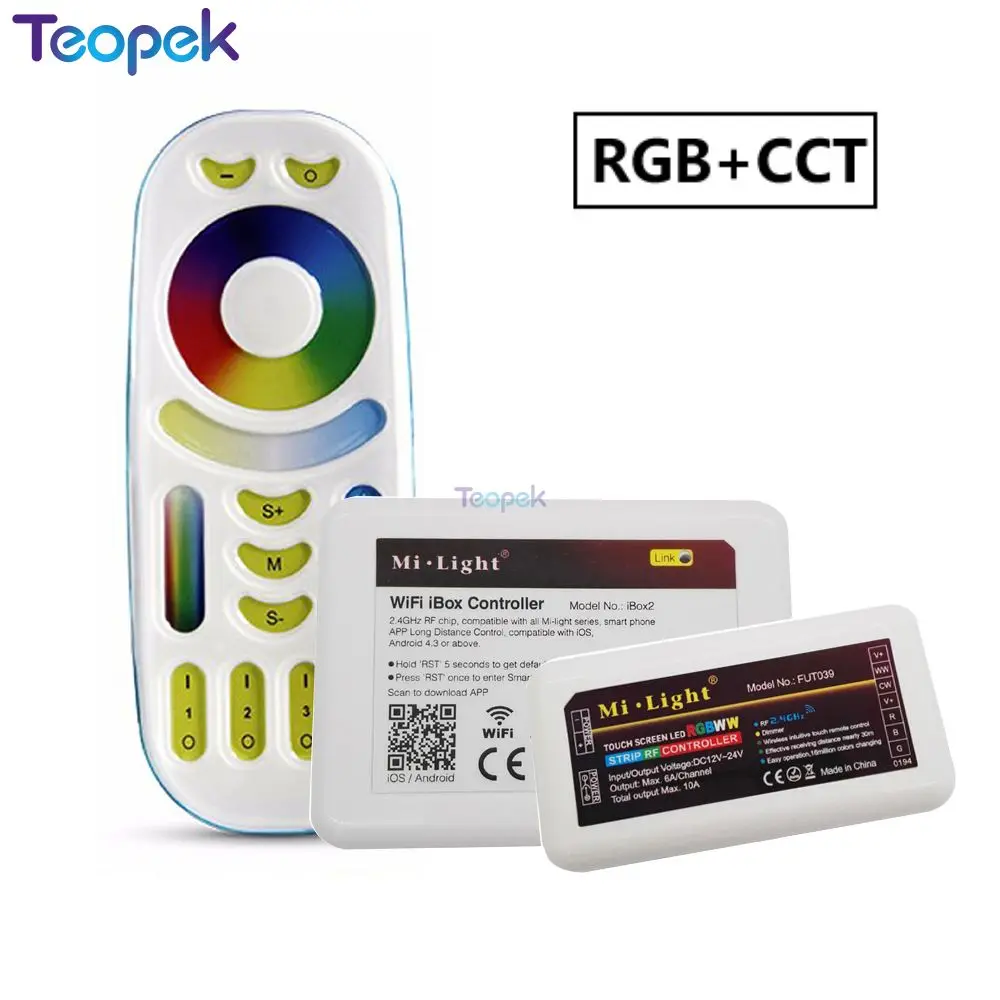 Mi. Трусы-боксеры RGB CCT Светодиодный контроллер (RGB + холодный белый теплый белый)