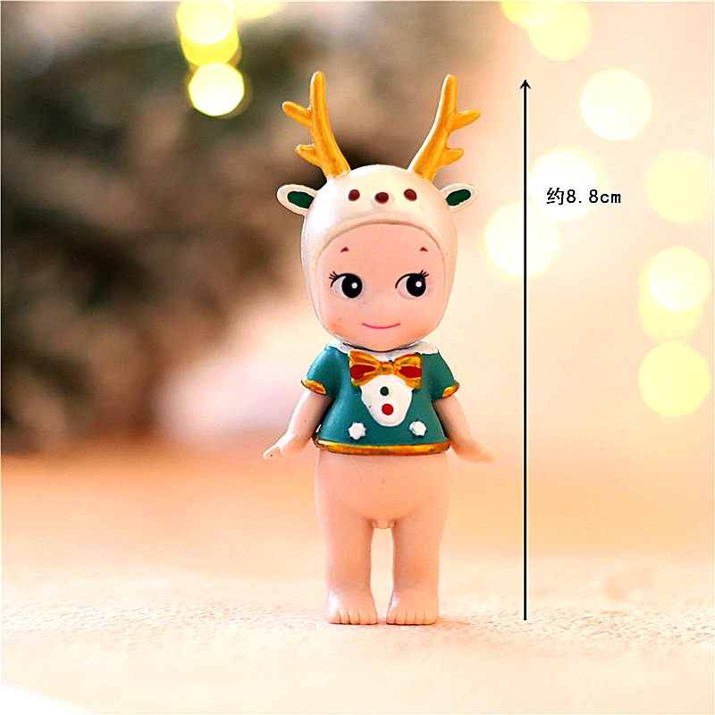 Elk baby Цветочные листья Merry Топпер на Рождественский торт на год Лось ребенок любовь подарок детский душ вечерние украшения для выпечки Десерт принадлежности - Цвет: Elk baby