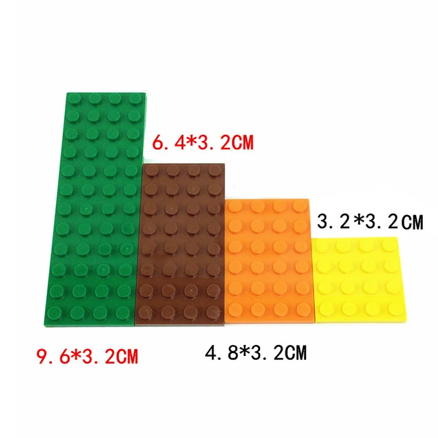 15pcs DIY Building Blocks Thin Figures Bricks 4x8 Dots 12Color Educational Creative Compatible With Brand Toys for Children 3035 4