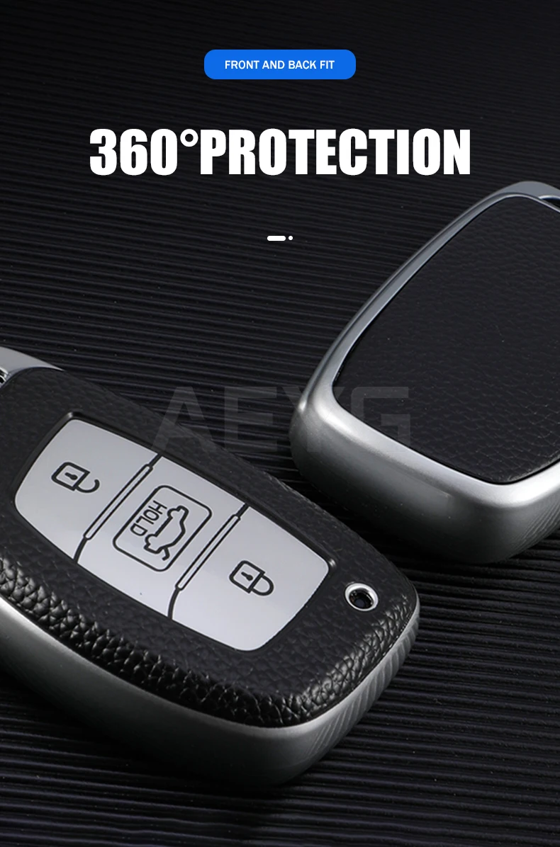 Cover Chiave/telecomando per Hyundai Ix20 i20 i30 ix35 Tucson ix25 i40 - H2e52b90f28614cbd9798b56de40da12ag